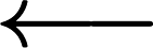 longleftarrow